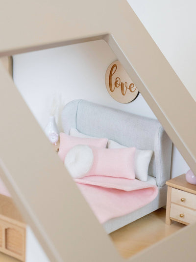 Dollhouse Double Bedding Set | Soft Pink