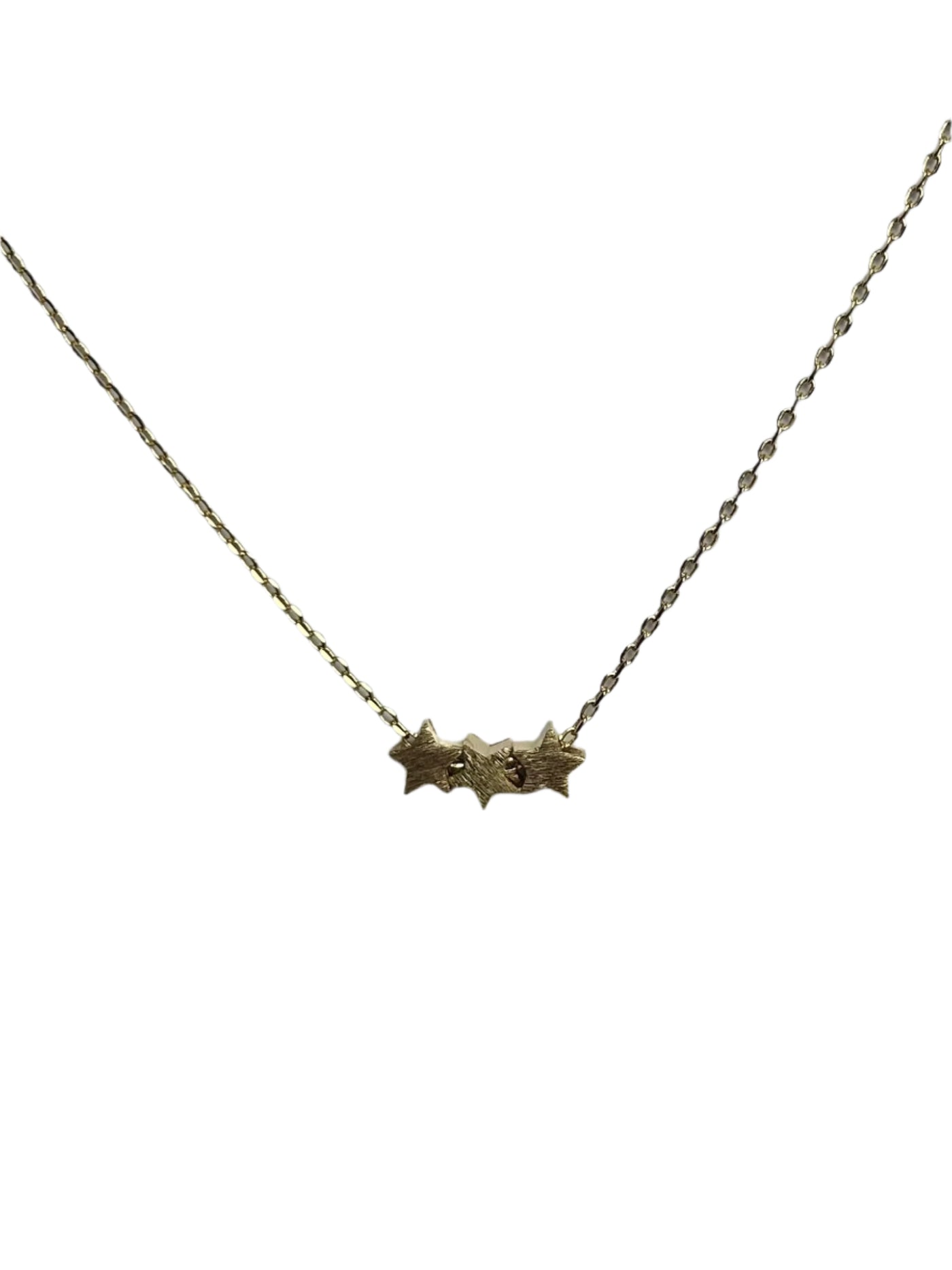 Gold Triple Star Necklace