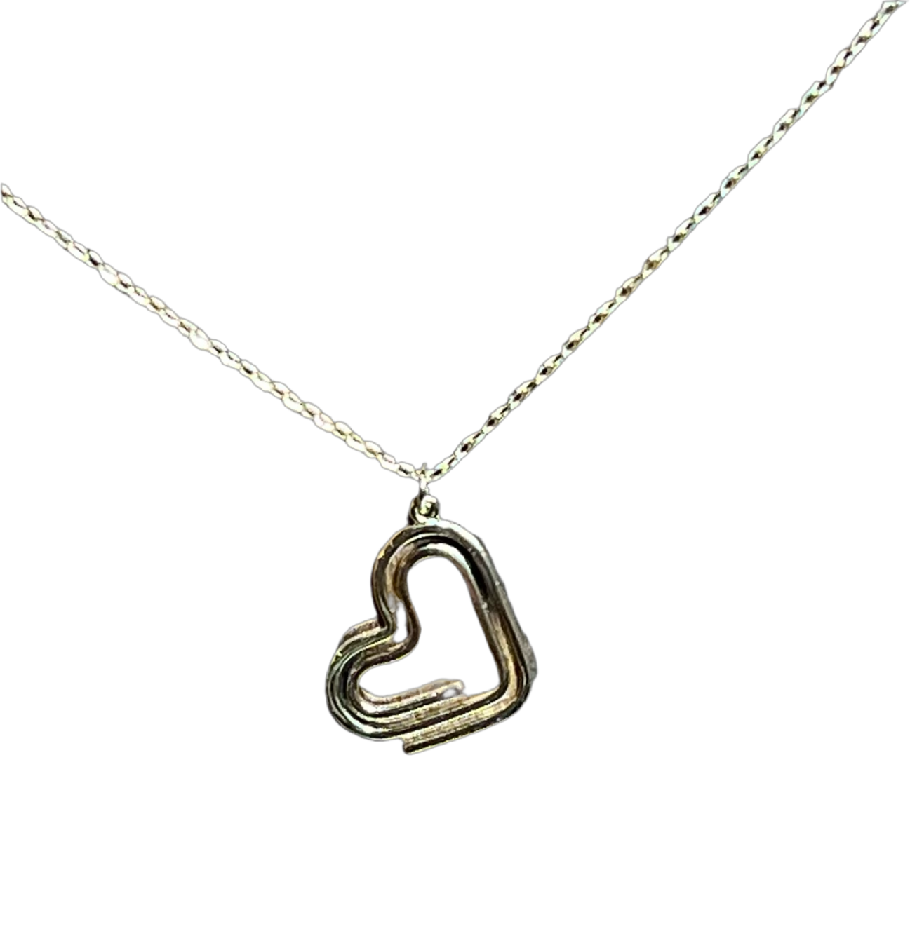 Paperclip Heart Necklace