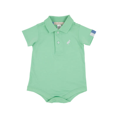 Prim and Proper Polo SS Grace BG WAW Sunrise BLVD Blue