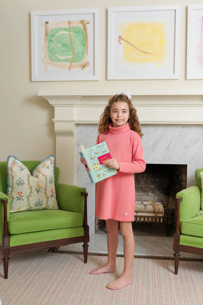 Tatum's Turtleneck Dress Parrot Cay Coral & WAW