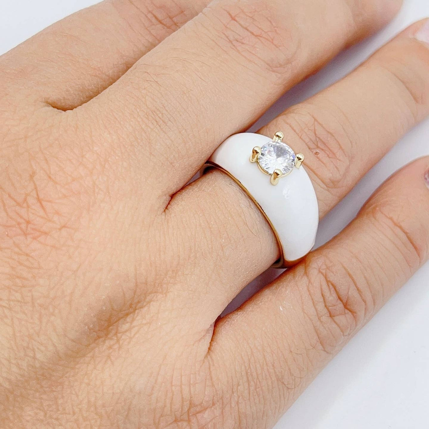 Clouds Enamel Ring One Size ( 2 Colors)