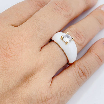 Clouds Enamel Ring One Size ( 2 Colors)