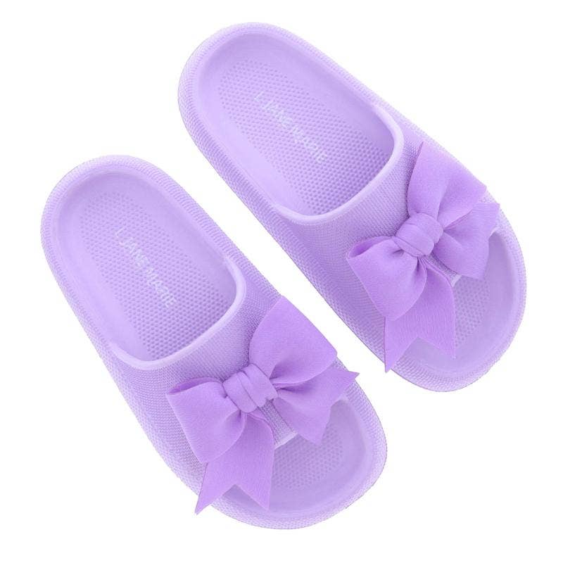 Purple with Purple Bow Eloise Sandal
