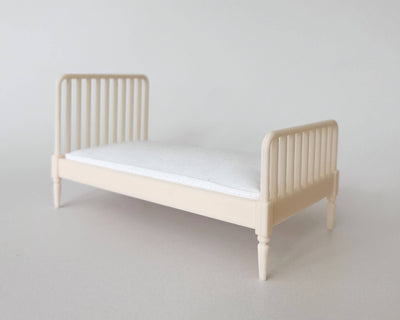 Miniature Dollhouse Bed in Twin: Terra Cotta