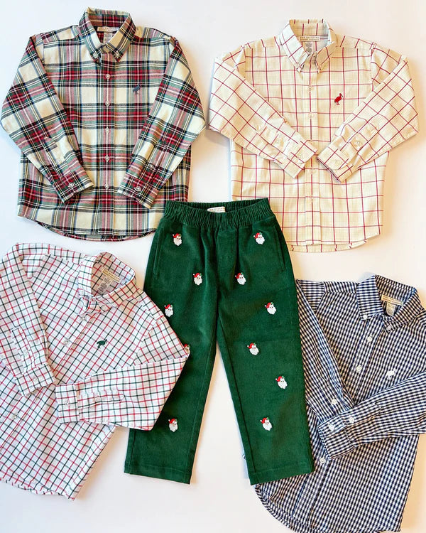 Dean's List Dress Shirt Old Town Tattersall, Grier Green