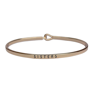 Gold Hook Bracelet Inspirational Assorted Engravings
