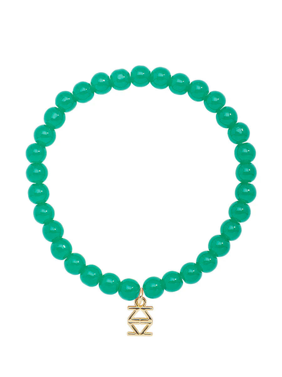 Small Glass Bead Stretch Bracelet  (Various Colors)