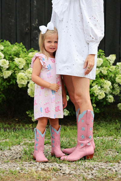 Ruehling Ruffle Dress Cute to Boot