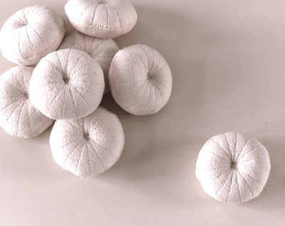 Dollhouse Tufted Round Cushion Pillow | Two Colors: White