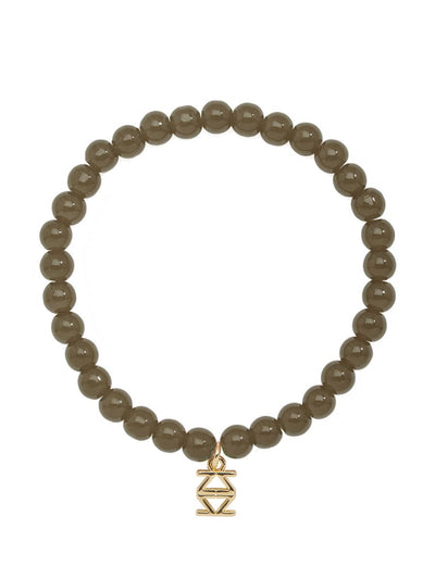 Small Glass Bead Stretch Bracelet  (Various Colors)