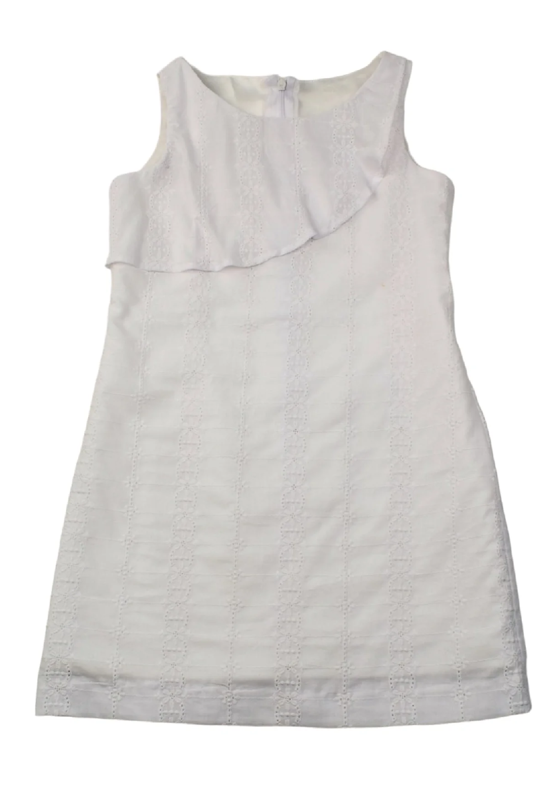 A Line Dress White Eyelet