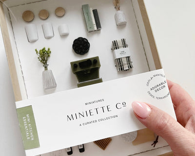 Miniature Kitchen Set: Olive Green