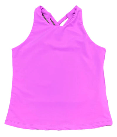 Cross Back Fuchsia Top