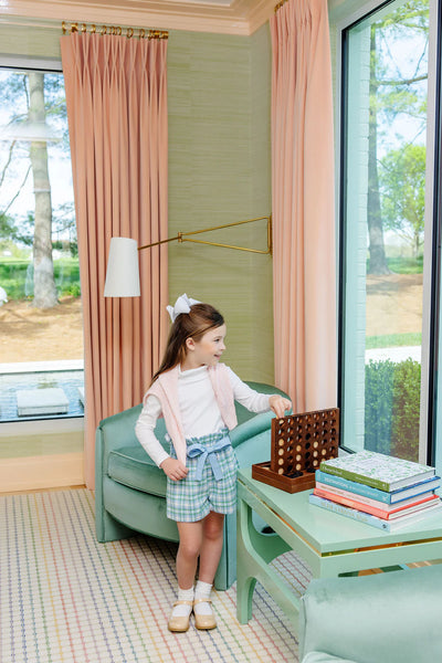 Maddie Bea Bag Shorts Eastpoint Plaid BarrBlue