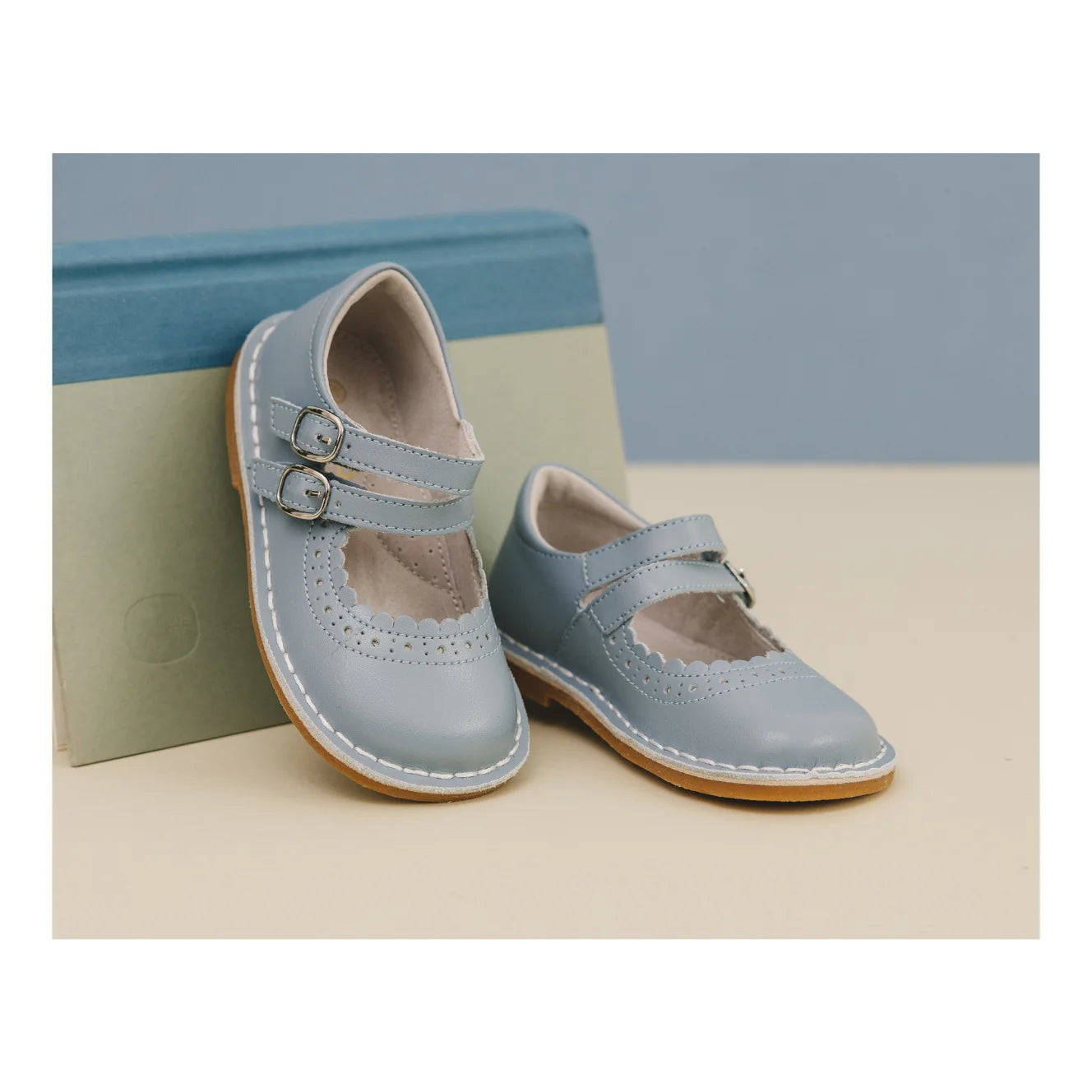 Tatiana Double Strap Mary Jane Spring Blue