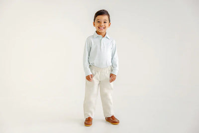 Prim & Proper Polo Old Greenwich Green Stripe