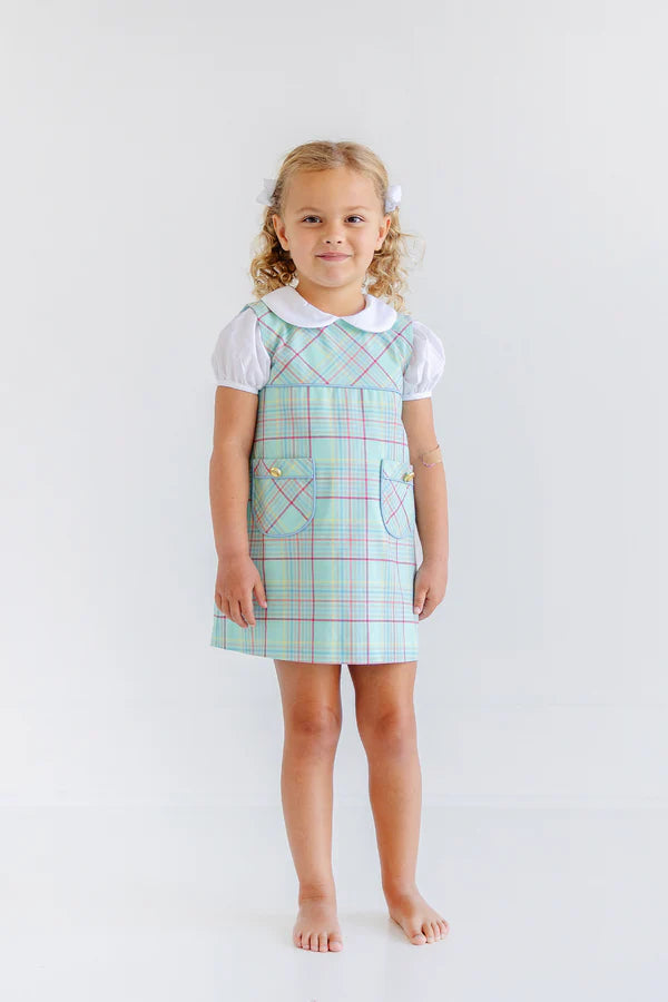 Jill Jumper Twill Woodley Park Plaid & Barrington Blue