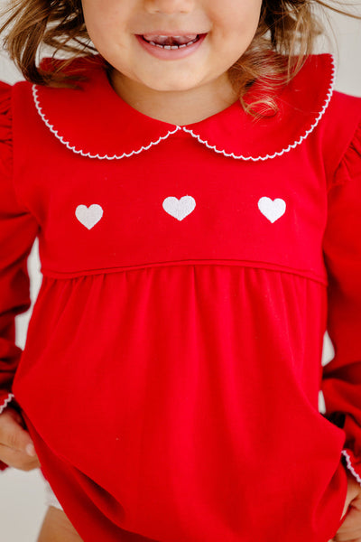 LS Biltmore Bubble Richmond Red, Worth Ave White, Hearts