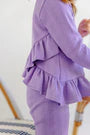 LS Quilted  Love You Back Top Palisades Purple