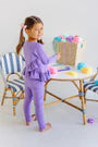 LS Quilted  Love You Back Top Palisades Purple