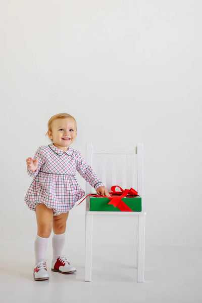 LS Bradford Bubble Woven Yarn Old Town Tattersall, Grier Green