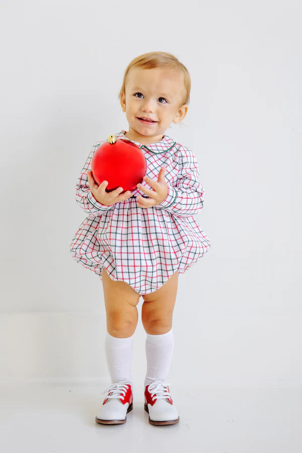 LS Bradford Bubble Woven Yarn Old Town Tattersall, Grier Green