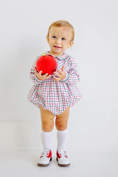 LS Bradford Bubble Woven Yarn Old Town Tattersall, Grier Green