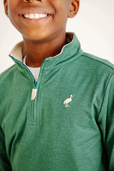 Prepletic™ Hayword Half Zip Grier Green, Keeneland Khaki, Nantucket Navy