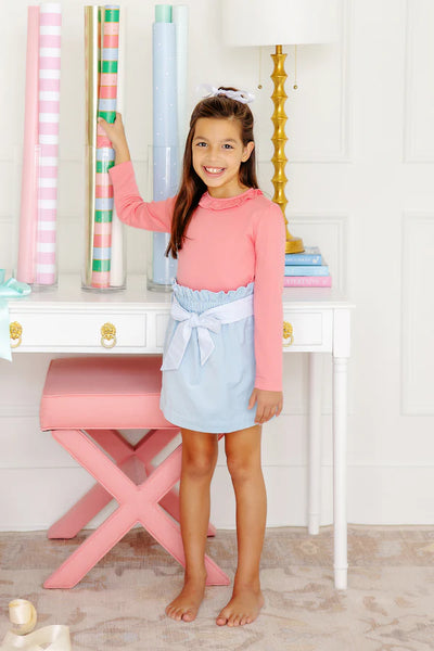 Reece Ruffle Top Parrot Cay Coral