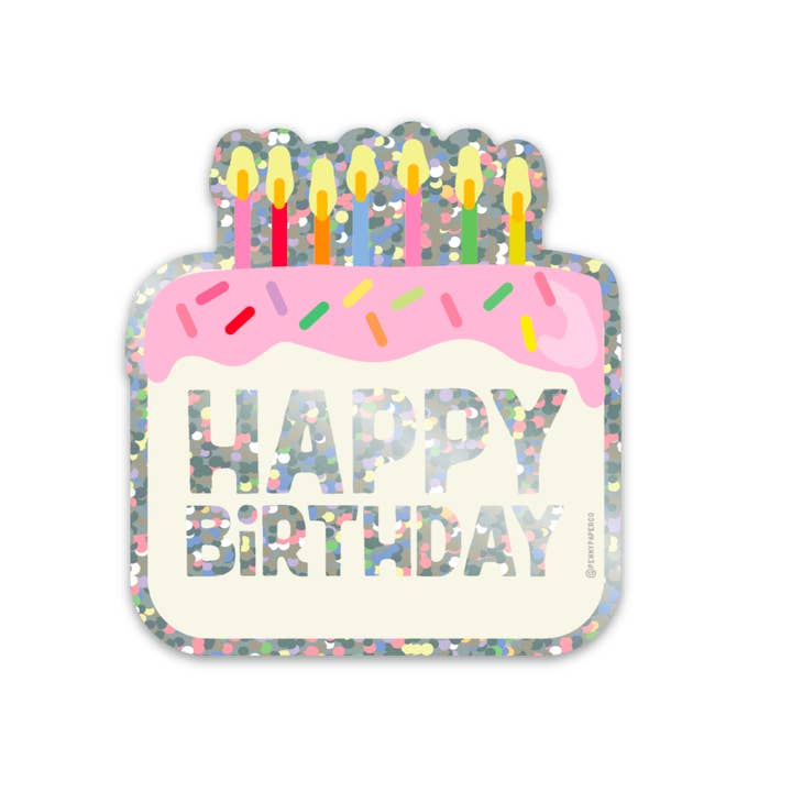 Birthday Vinyl Sticker – The Sugarplum Tree