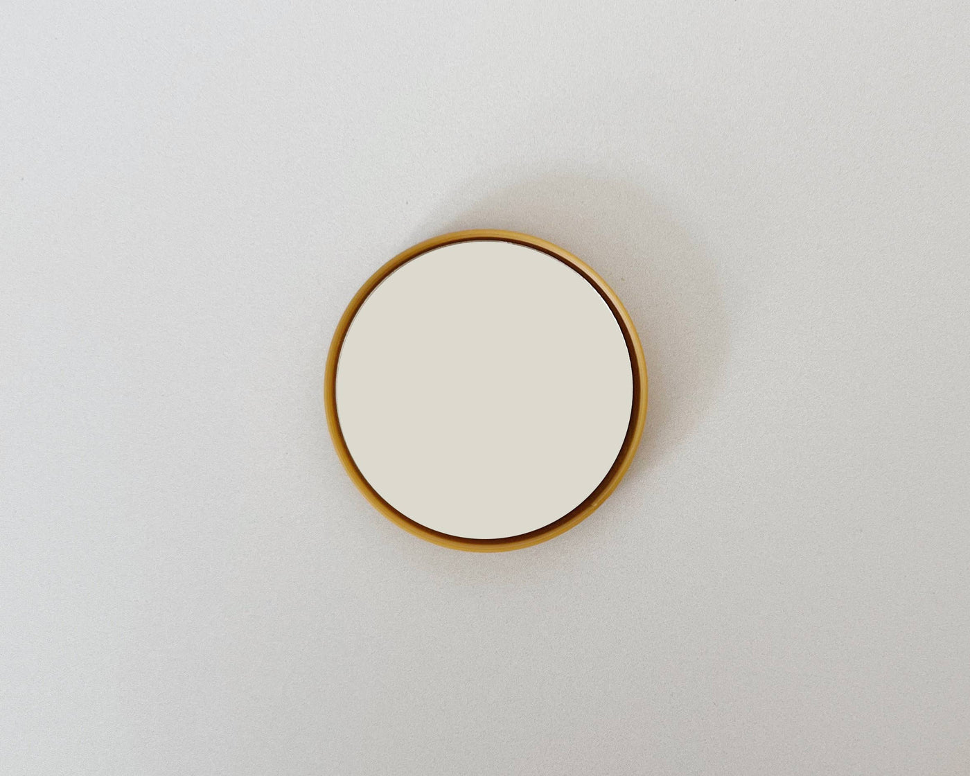 Miniature Round Wall Mirror: Olive