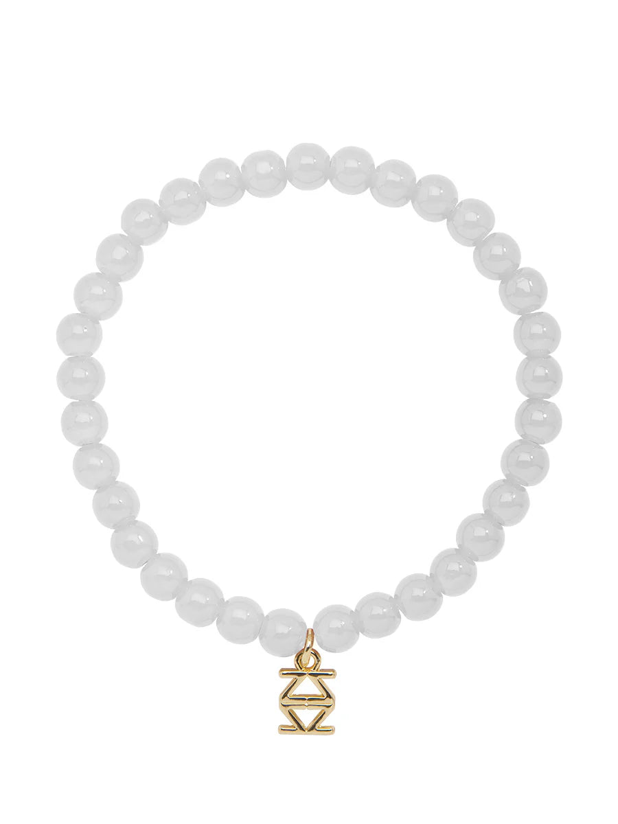Small Glass Bead Stretch Bracelet  (Various Colors)