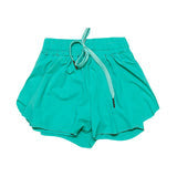 Teal Butterfly Shorts