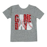 Red Game Day Baseball Shirt