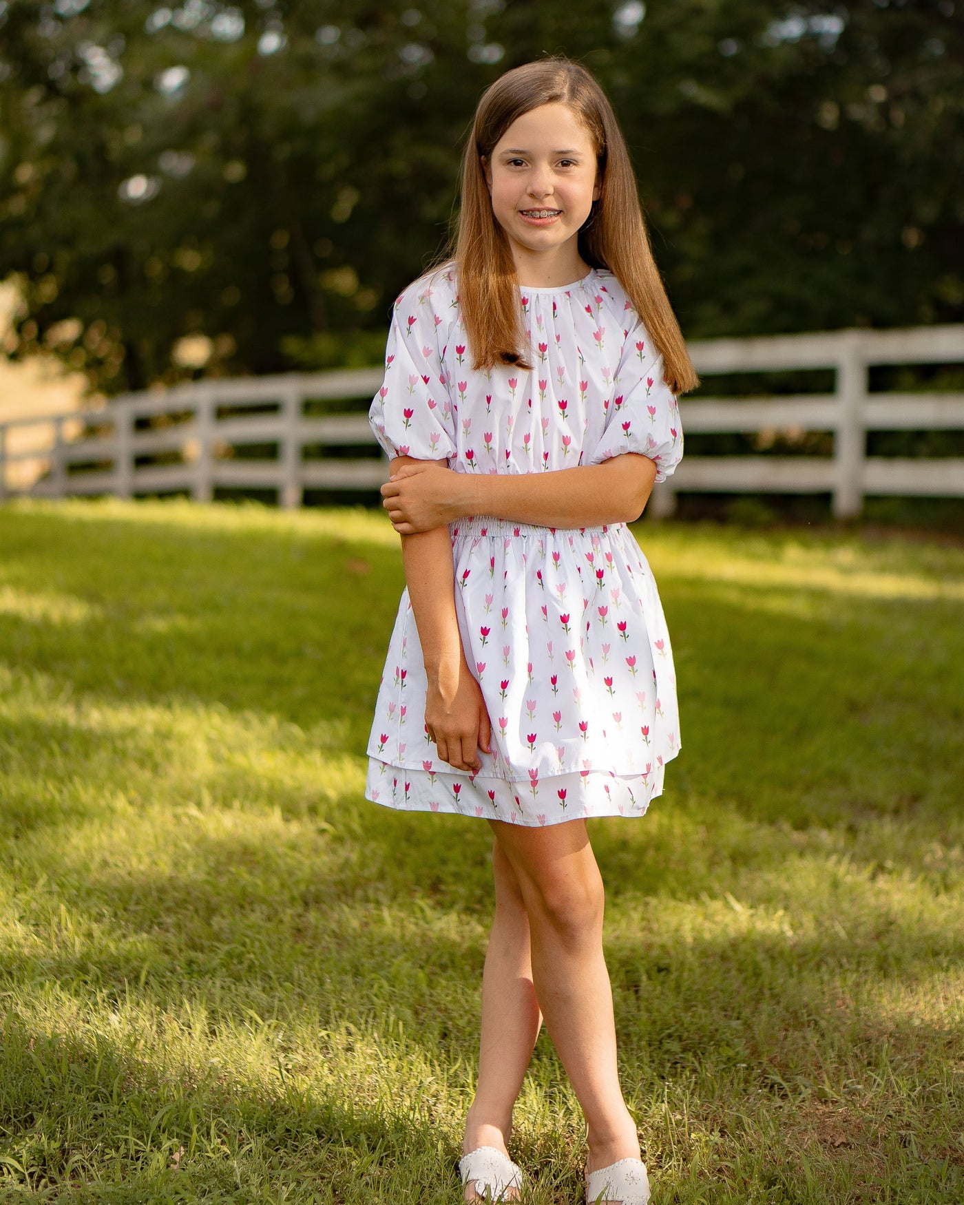 Scarlett Dress Field of Pink