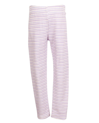 Lavender Maddison Top & Purple Stripe Leggings Set
