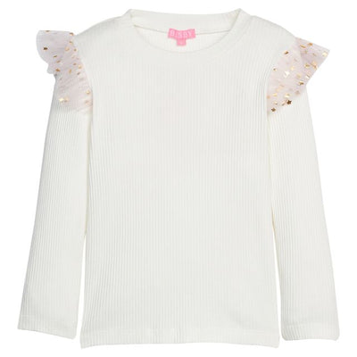 Sadie Top Pink & Gold Sparkle Stars