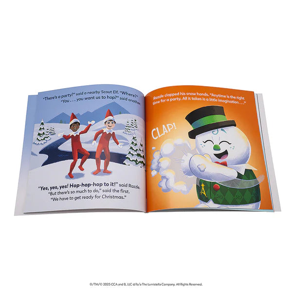 SnoStax Razzle the Snowman Plush and Book