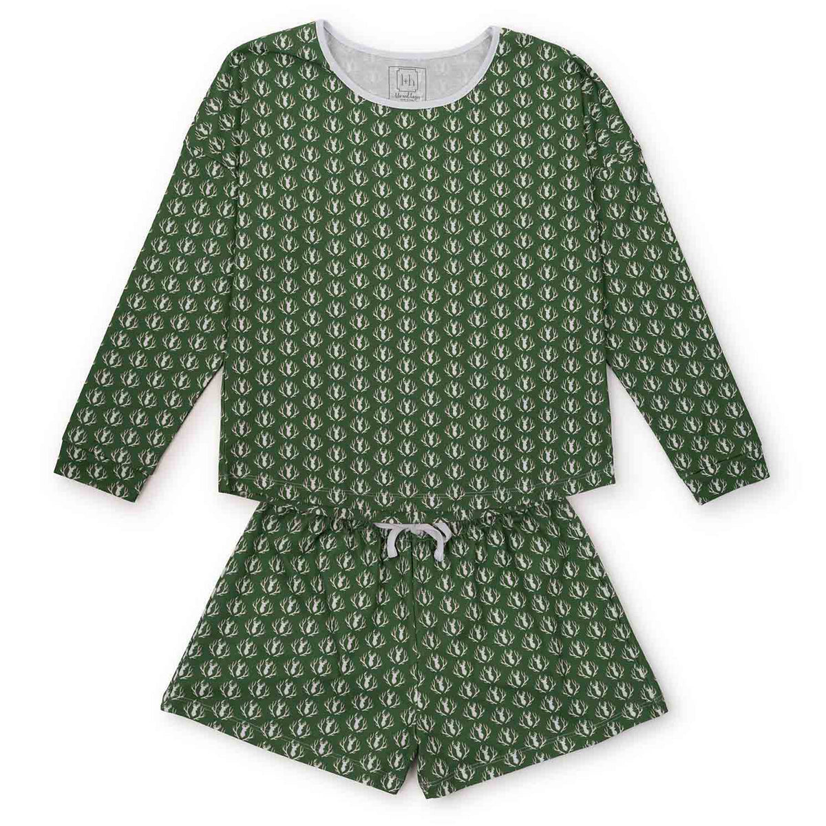 Anna Pajama Short Set Deer & Antlers