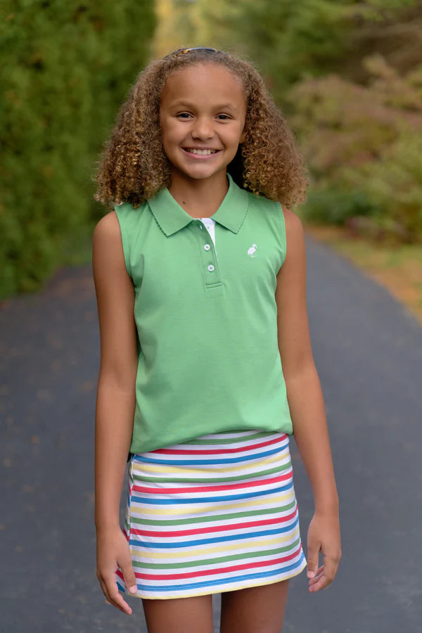Sleeveless Anna Price Polo Gibson Island Green WAW
