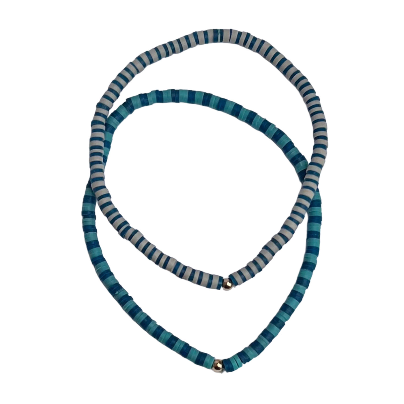 Clay Beaded Bracelet Duo (Set of 2)