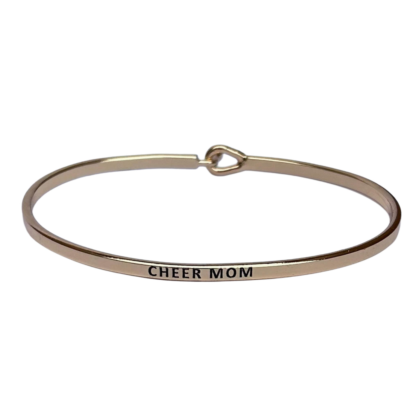 Gold Hook Bracelet Inspirational Assorted Engravings