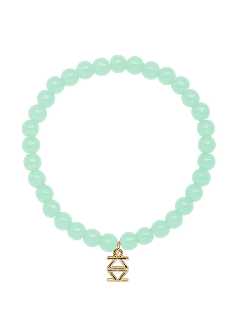 Small Glass Bead Stretch Bracelet  (Various Colors)