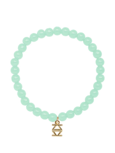 Small Glass Bead Stretch Bracelet  (Various Colors)