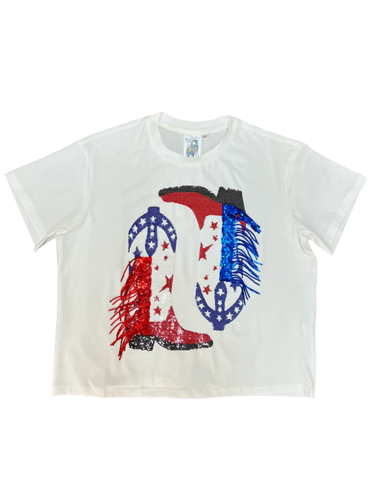 Kids Fringe Boot Tee