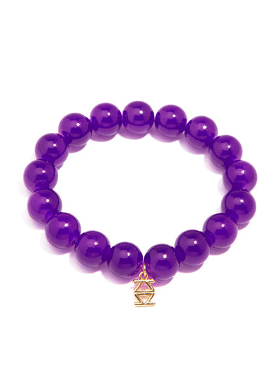 Glass Bead Stretch Bracelet - Various Colors