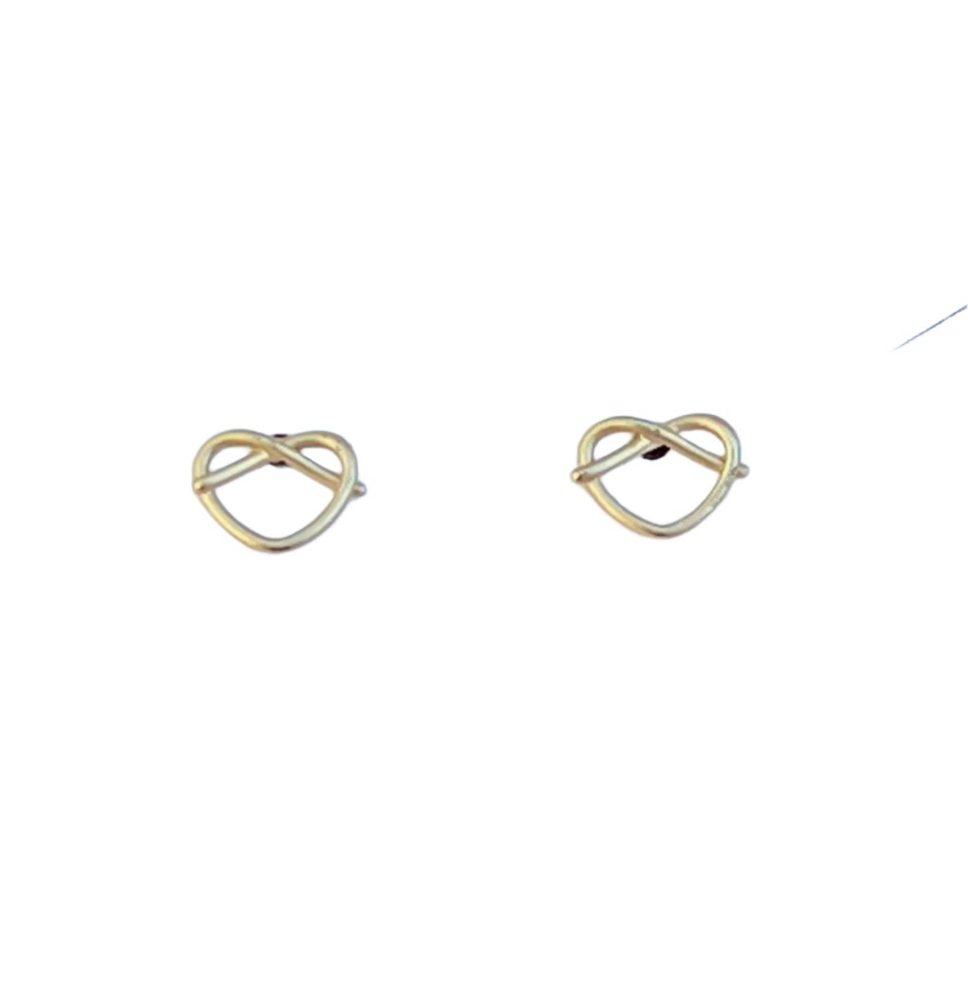Pretzel Heart Earrings