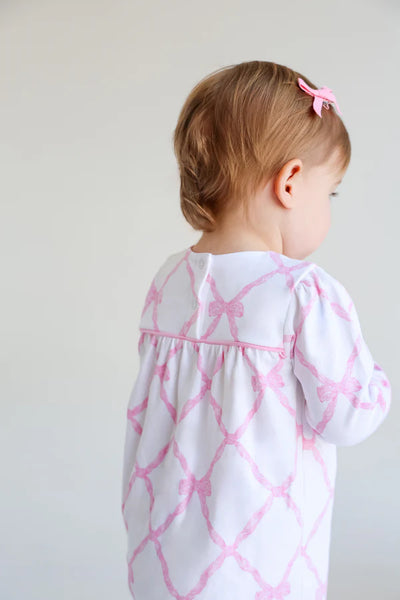 LS Penny's Playsuit Belle Meade Bow, Pier Party Pink