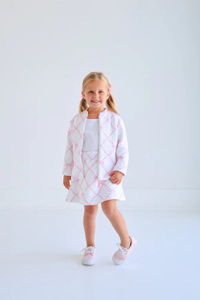 Searcy Skort Quilted Belle Meade Bow, Pier Park Pink